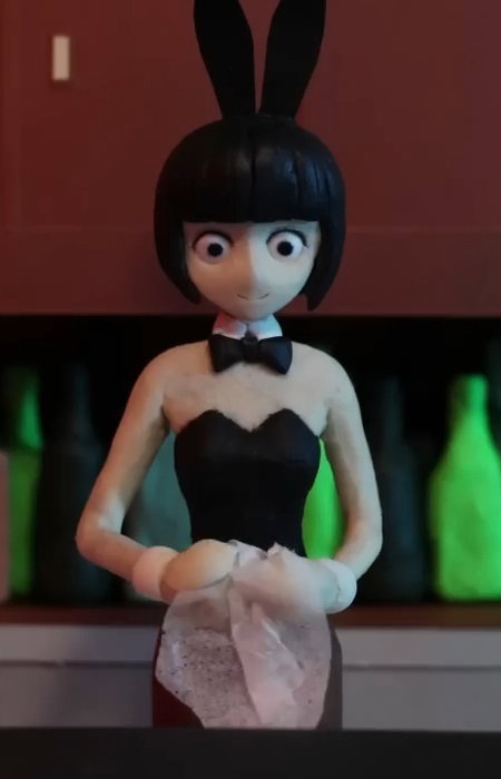 Black-haired Bunny Girl